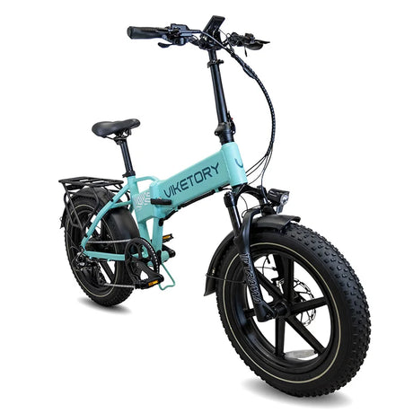 Vélo électrique Lithor turquoise RideBack vu sous un autre angle, mettant en valeur son cadre moderne, sa batterie intégrée et son style urbain.