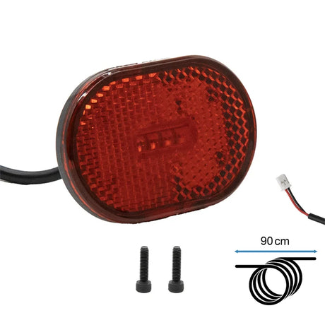 Détail de la lumière arrière Xiaomi Elite pour trottinette électrique, pièce de remplacement avec éclairage LED intégré pour plus de sécurité.