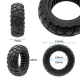Pneu plein 9x3-5,5 ligne noire [Amitor]
