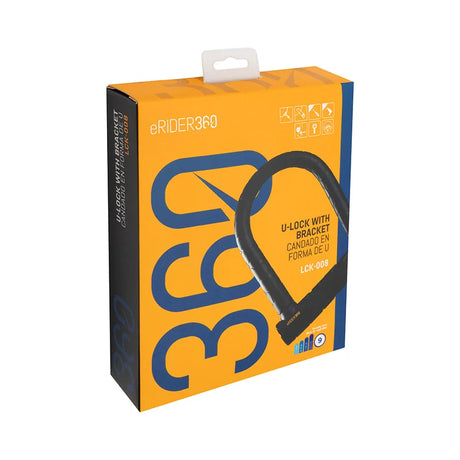 Détail de l’antivol en U LCK-009 pour vélo et trottinette électrique, conçu en acier résistant avec serrure à clé pour sécuriser votre véhicule.