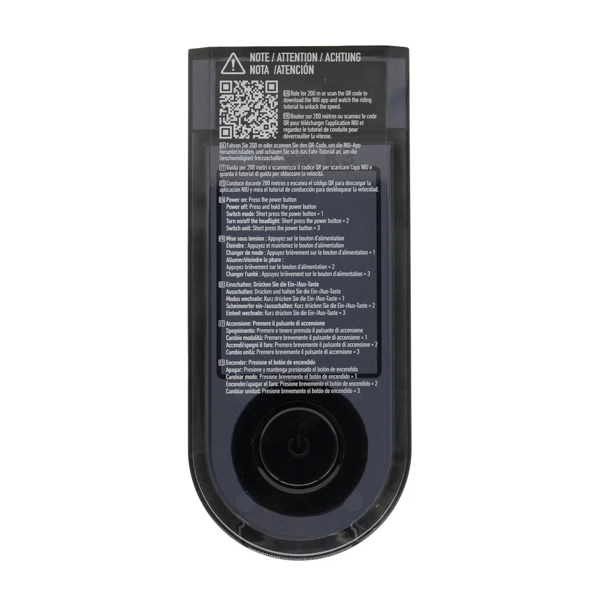 Cache écran Niu KQi300P