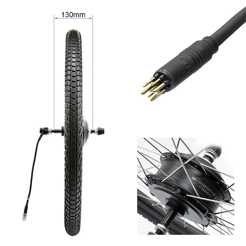 Moteur 36V 250W pour Ebike 27 5 pouces (Inclut pneu)