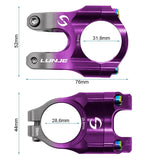 Potence pour guidons de 31,8mm EWPM-003 violet-gris