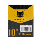 Chambre à air premium 2,0 mm épaisseur 10x2,5 Valve droite - 5pcs [Black cat]