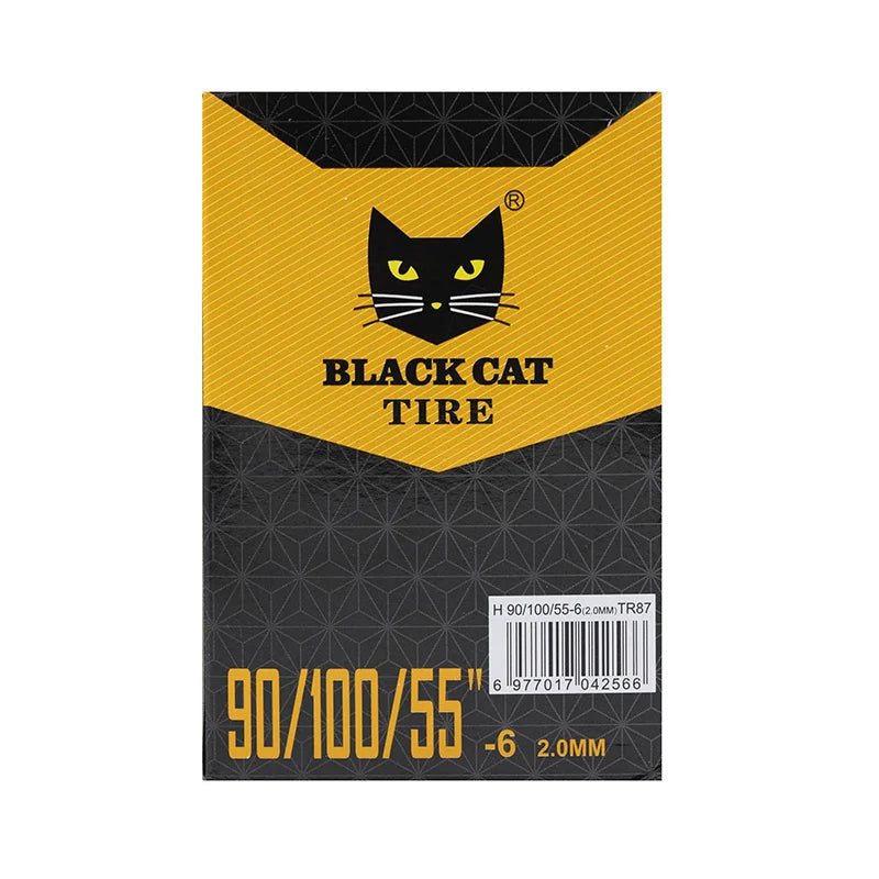 Chambre à air premium 90/100/55-6 2.0mm Valve 90x90º - 5uds [Black cat]