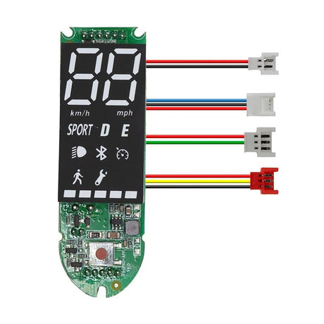 Écran Ducati Pro Evo I vu de profil, pièce de rechange pour trottinette électrique avec boîtier compact et connecteur d’origine pour une installation facile.