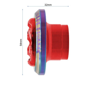 Top block de protection de roue EWTB-005 rouge pour trottinette électrique, conçu pour protéger la roue et améliorer la sécurité tout en apportant une finition esthétique.