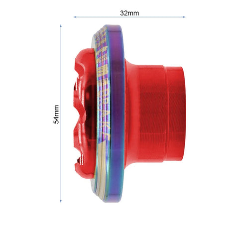 Top block de protection de roue EWTB-005 rouge pour trottinette électrique, conçu pour protéger la roue et améliorer la sécurité tout en apportant une finition esthétique.