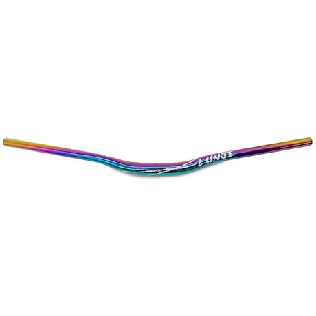 Vue latérale du guidon 780 mm avec élévation de 25 mm multicolore