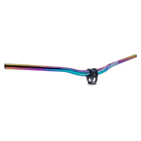 Vue détaillée du guidon 780 mm avec élévation de 25 mm multicolore