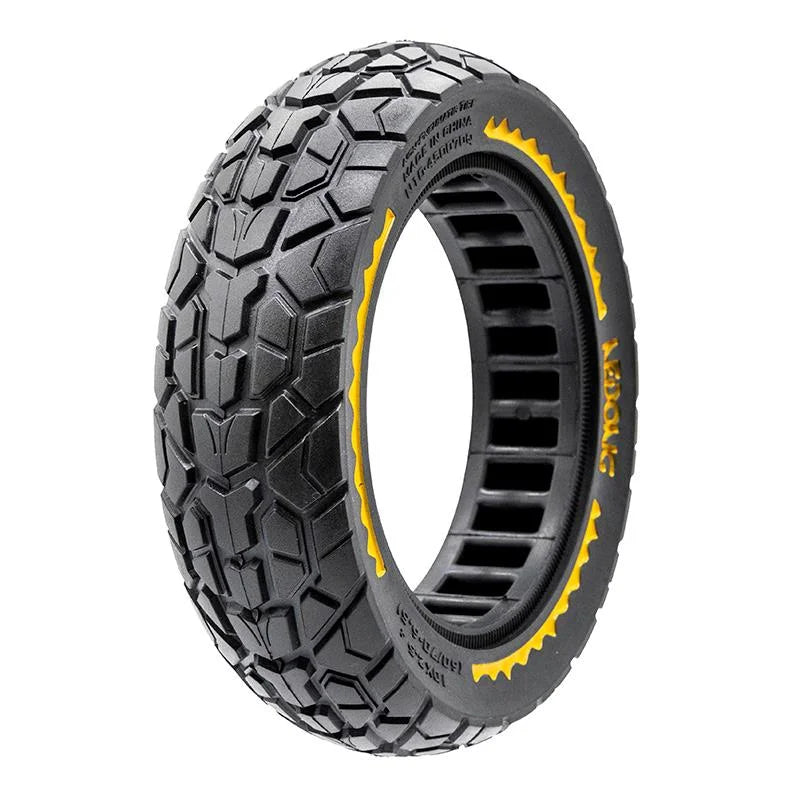 Pneu plein ultraléger Offroad 10x2,5/B44 - jaune [Nedong]
