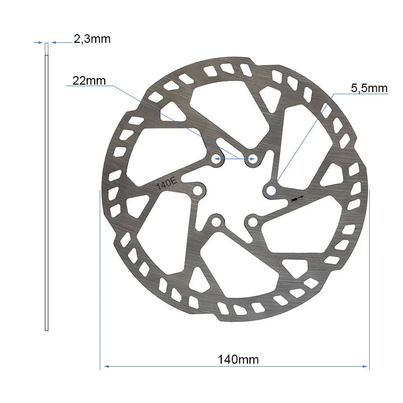 Disque de frein EWD004 - 140mm (2,3mm d'epaisseur)