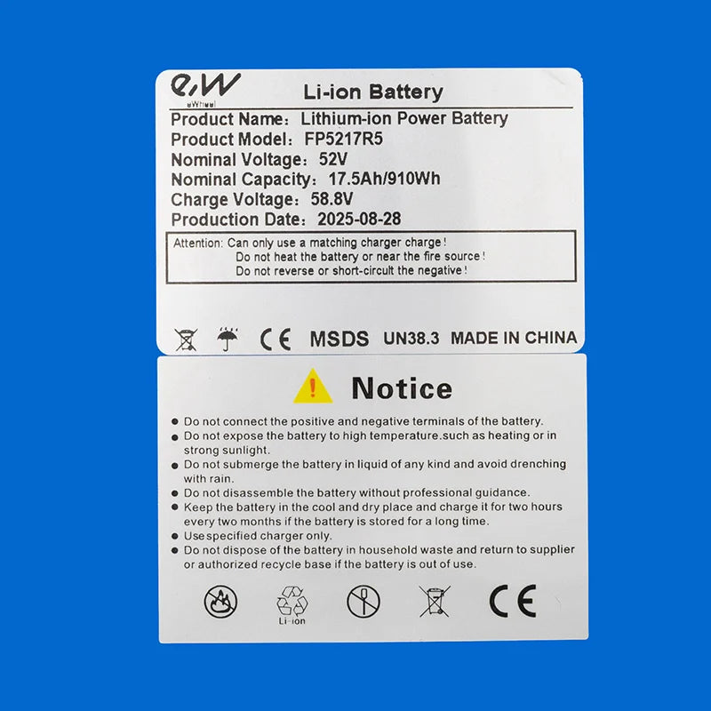 Batterie 52V 17,5Ah pour Dualtron Mini [Ewheel]