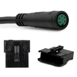 Vue rapprochée du câble de connexion écran-contrôleur pour trottinette électrique Kukirin G2 Pro Version 2024, pièce de remplacement assurant une connexion fiable.
