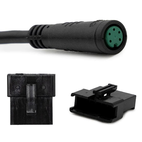 Vue rapprochée du câble de connexion écran-contrôleur pour trottinette électrique Kukirin G2 Pro Version 2024, pièce de remplacement assurant une connexion fiable.