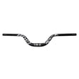 Guidon noir de 720 mm avec élévation de 90 mm, conçu pour vélo et VTT, offrant une position de conduite confortable et un meilleur contrôle.