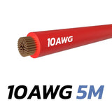 Câble rouge 10 AWG - 5M