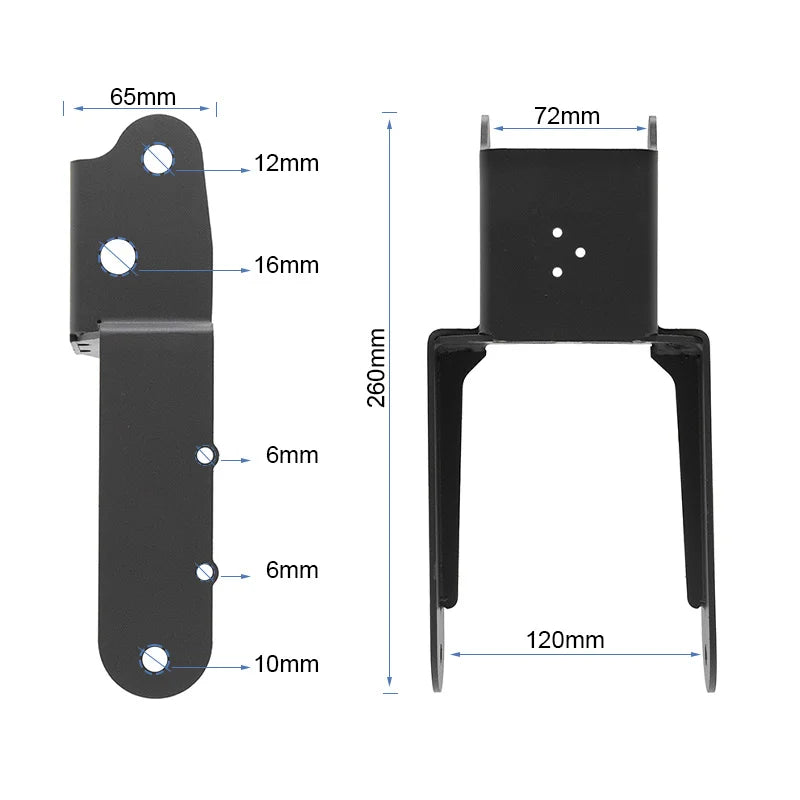 Fourche avant Kukirin G2 (Sans logo)