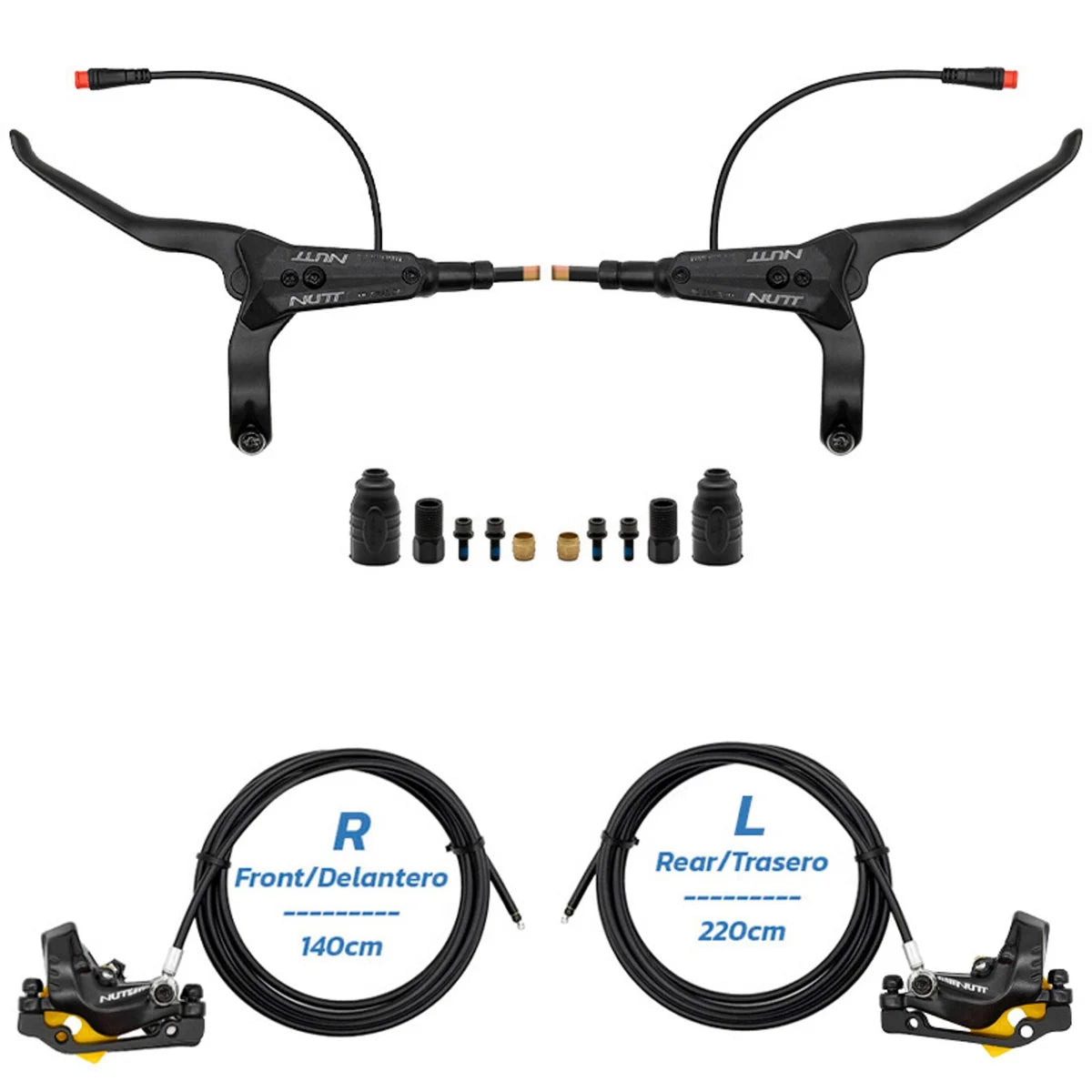 Kit de frein hydraulique noir Y5 Avant R arrière L [NUTT]