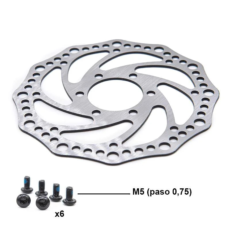 Disque de frein R6,2 140mm 6H argent - 48mm