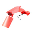 Garde boue court avec plaque d'immatriculation pour scooter – pa couleur : rouge