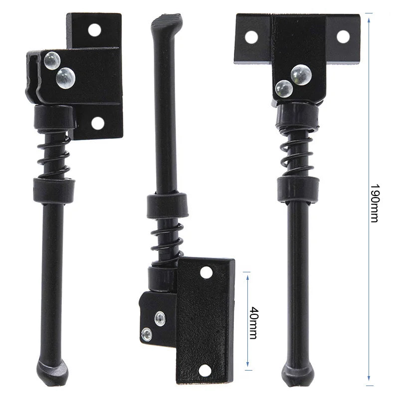 Béquille 190mm noir - Avec support vertical