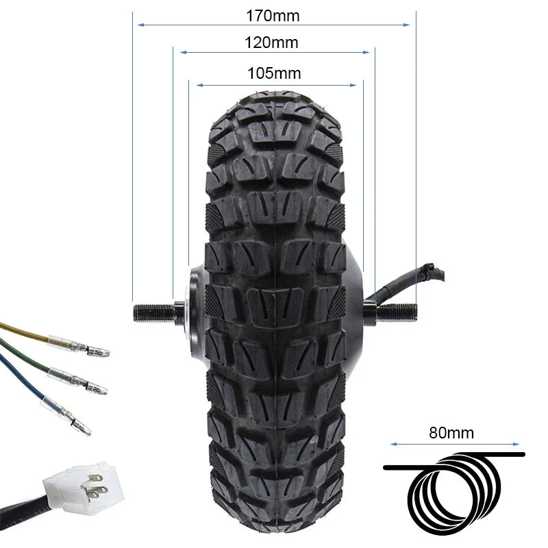 Moteur 48V 800W 6,5/B50 pour Smartgyro Speedway/Rockway (arrière)