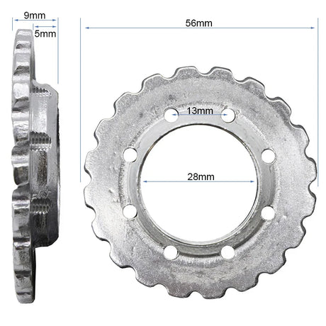 Vue détaillée de l’écrou de blocage de pliage original Minimotors, pièce de rechange robuste assurant le maintien sécurisé du système de pliage de la trottinette électrique.