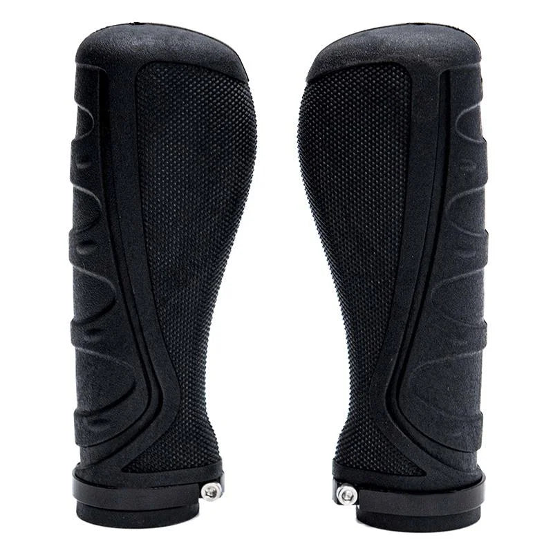 Poignées ergonomiques en silicone avec verrouillage noir - 2 pcs.