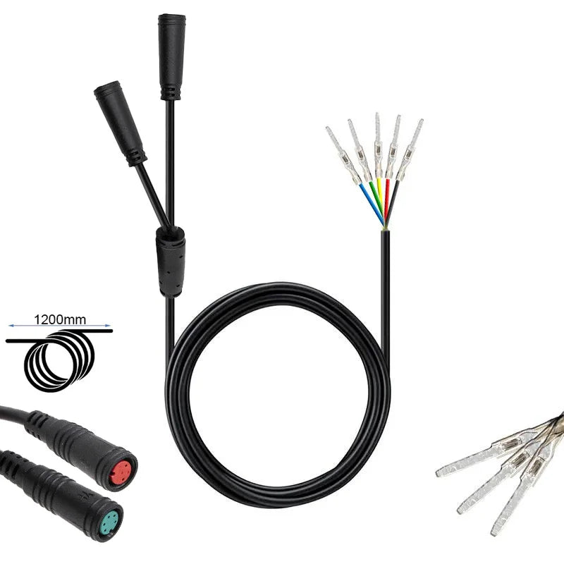 Câble data de remplacement pour trottinette électrique KuKirin G2 Pro, destiné à la connexion des composants électroniques et de l’afficheur.