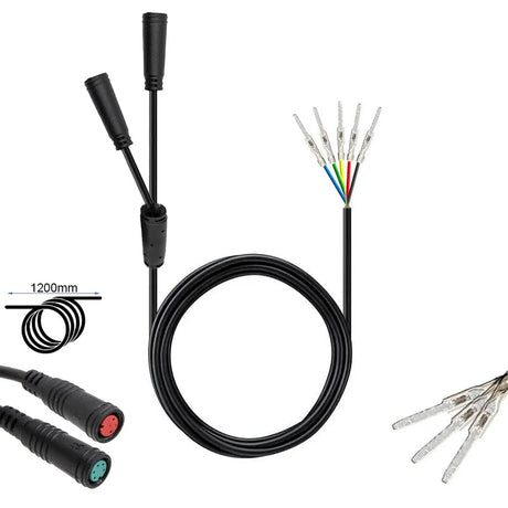 Câble data de remplacement pour trottinette électrique KuKirin G2 Pro, destiné à la connexion des composants électroniques et de l’afficheur.