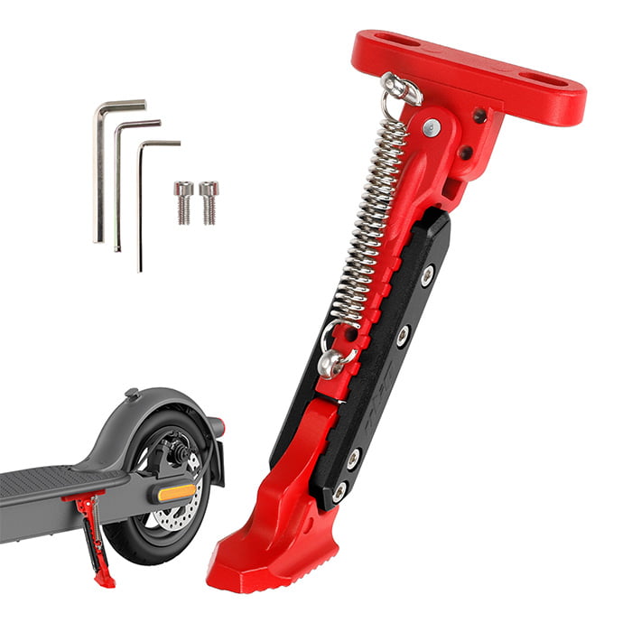 Béquille réglable pour Xiaomi M365/Pro /Pro2/1S/MI3 (rouge-noir)