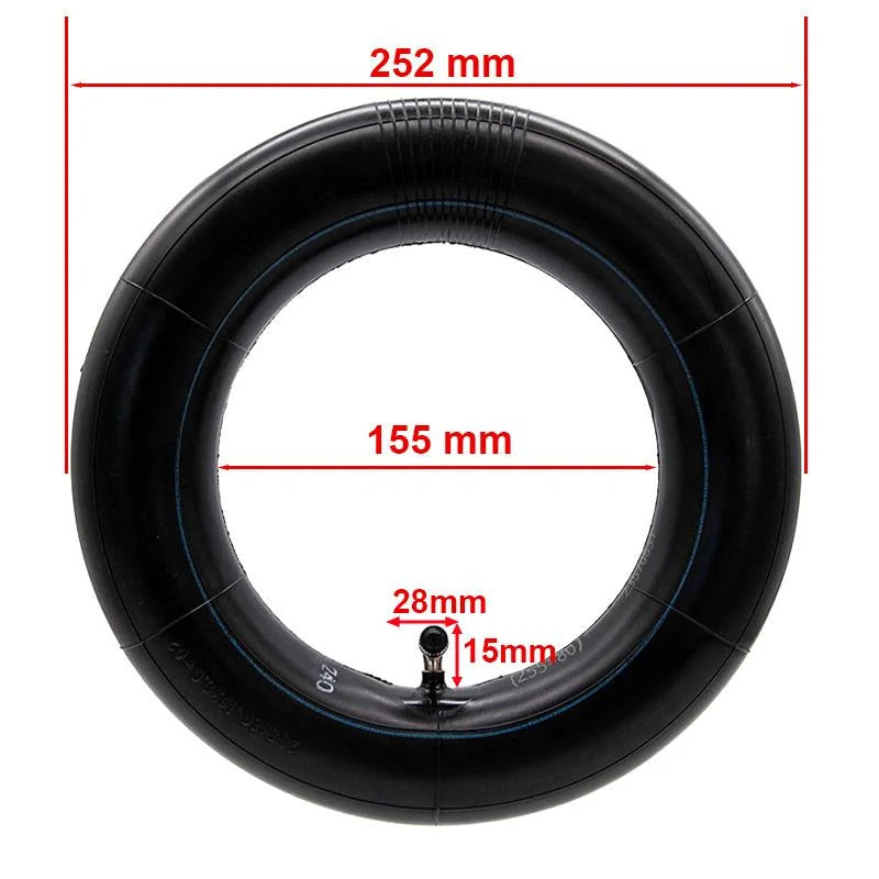 Chambre à air 80/65-6(10×3)(255×80) VC 90×90° [Ewheel]