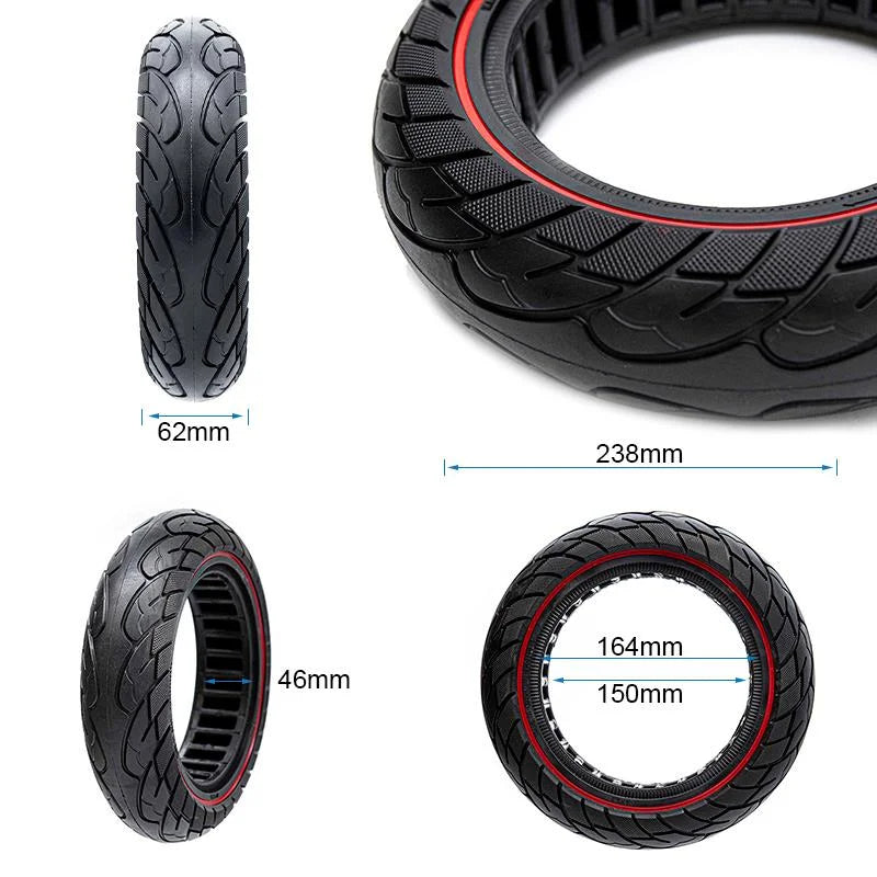 Pneu plein ultraléger 10x2,5-6,1/B44 ligne rouge [Nedong]