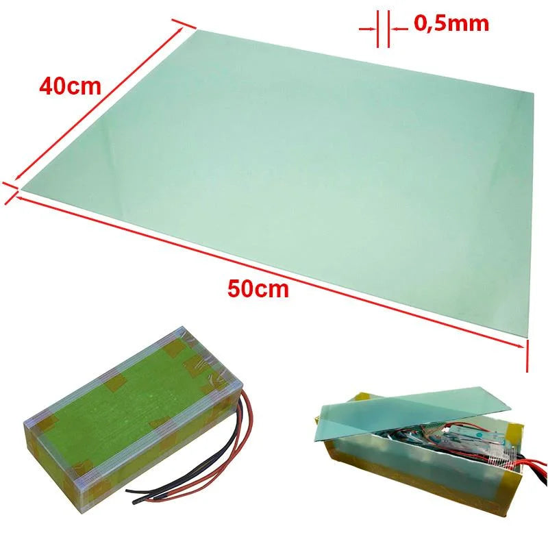 Planche de fibre de verre 50x40cm 0,5mm
