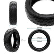 Pneu tubeless 10 × 2,7-6,5 avec GEL [Xuancheng], vue principale de face, pièce de rechange certifiée (Pneus) compatible Skuterzone pour trottinette électrique.