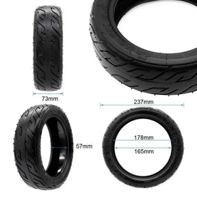 Pneu tubeless 10 × 2,7-6,5 avec GEL [Xuancheng], vue principale de face, pièce de rechange certifiée (Pneus) compatible Skuterzone pour trottinette électrique.
