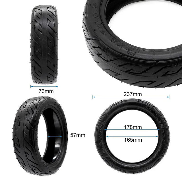 Pneu tubeless 10 × 2,7-6,5 avec GEL [Xuancheng], vue principale de face, pièce de rechange certifiée (Pneus) compatible Skuterzone pour trottinette électrique.