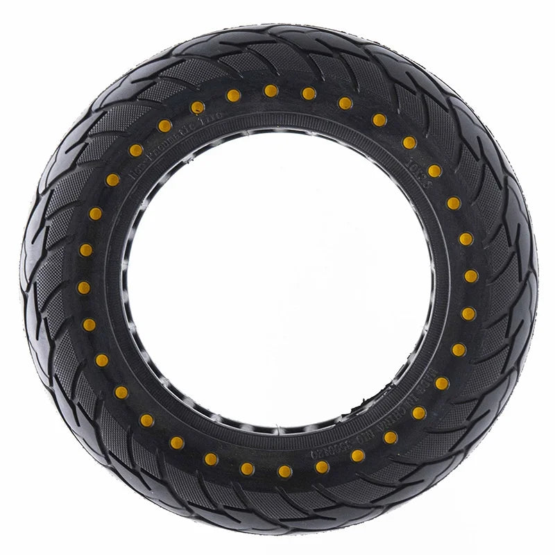 Pneu plein ultraléger 10x2,5-6,1/B34 - points jaunes [Nedong].