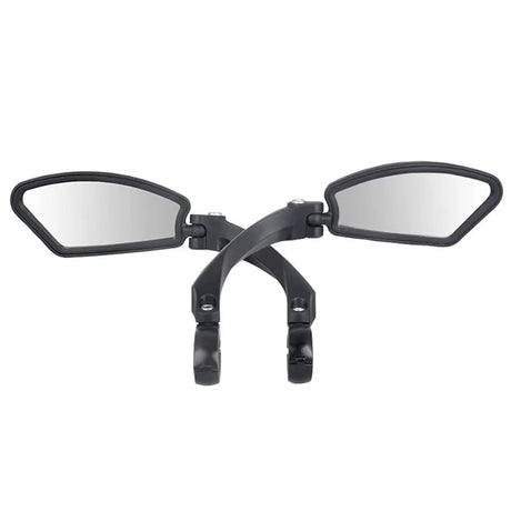 Paire de rétroviseurs pour scooter et vélo, offrant une meilleure visibilité arrière et une conduite plus sécurisée grâce à leur fixation au guidon.