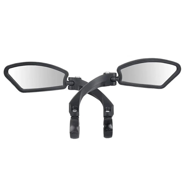 Paire de rétroviseurs pour scooter et vélo, offrant une meilleure visibilité arrière et une conduite plus sécurisée grâce à leur fixation au guidon.