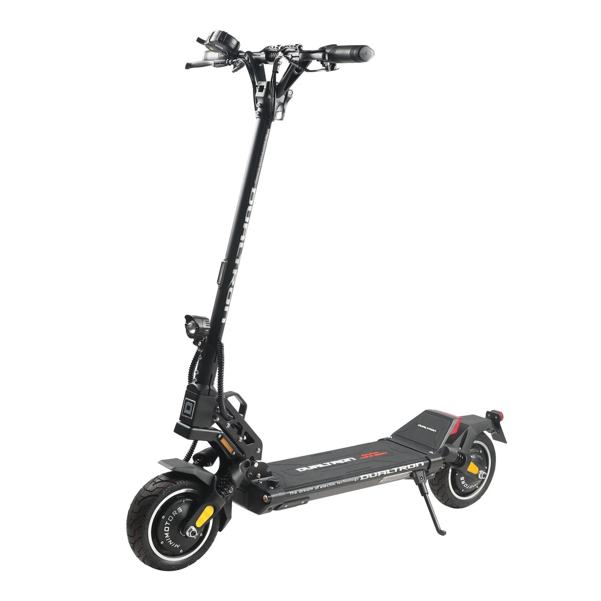 Trottinette électrique Dualtron Aminia Double Moteur 52V 21Ah IPX5, équipée de deux moteurs puissants, d’une batterie longue autonomie et de suspensions avant et arrière.