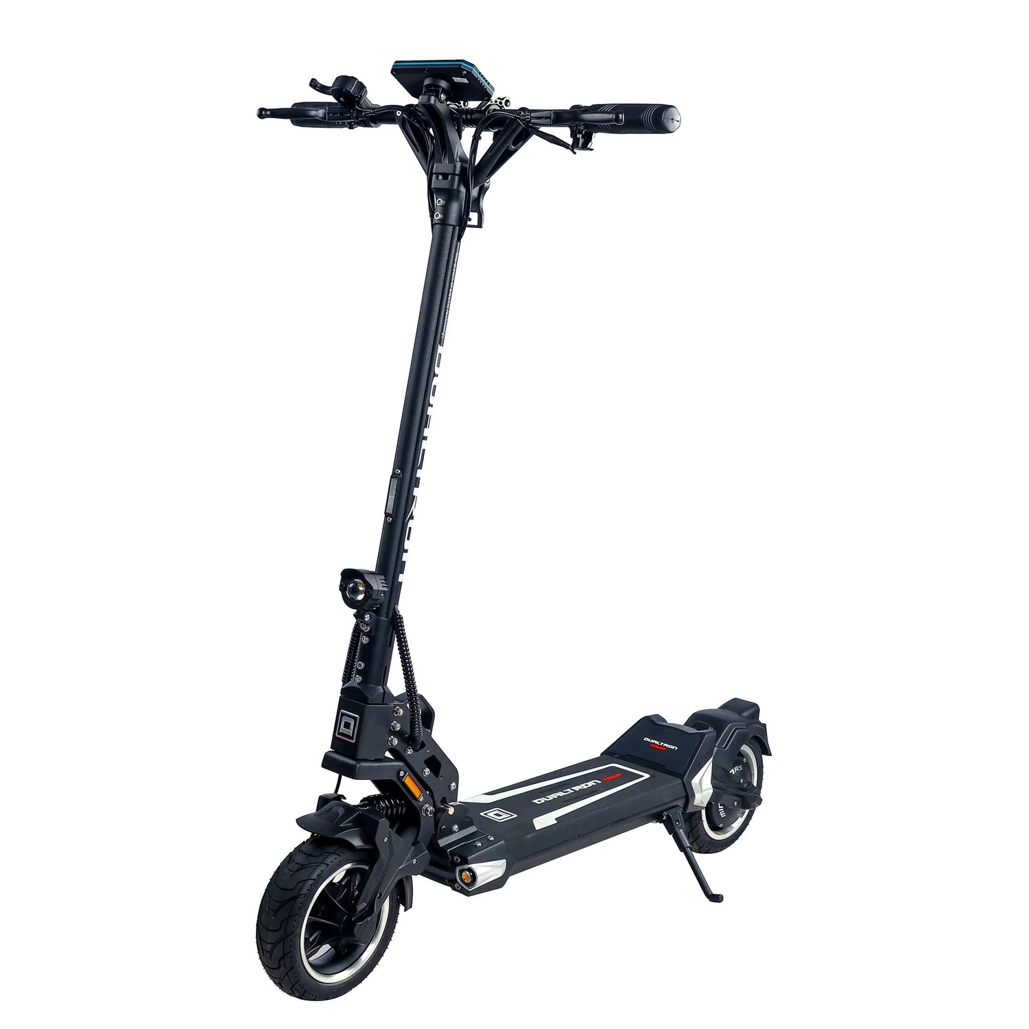 Trottinette électrique Dualtron Togo Pro 48V 13,5Ah avec moteur performant, roues 10 pouces, suspension avant et arrière et éclairage LED intégré.