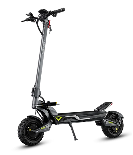 Trottinette électrique Langfeite C1 Dual 60V 36Ah avec double moteur puissant, batterie haute capacité, roues tout-terrain et suspensions performantes.