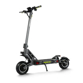Trottinette électrique Langfeite C5 Dual 60V 27Ah avec double moteur 1500W, roues 10 pouces tubeless, suspensions hydrauliques et grande autonomie.