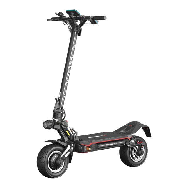 Trottinette électrique Rovoron S7 84V 37Ah avec double moteur haute puissance, pneus larges, suspension performante et design sportif haut de gamme.