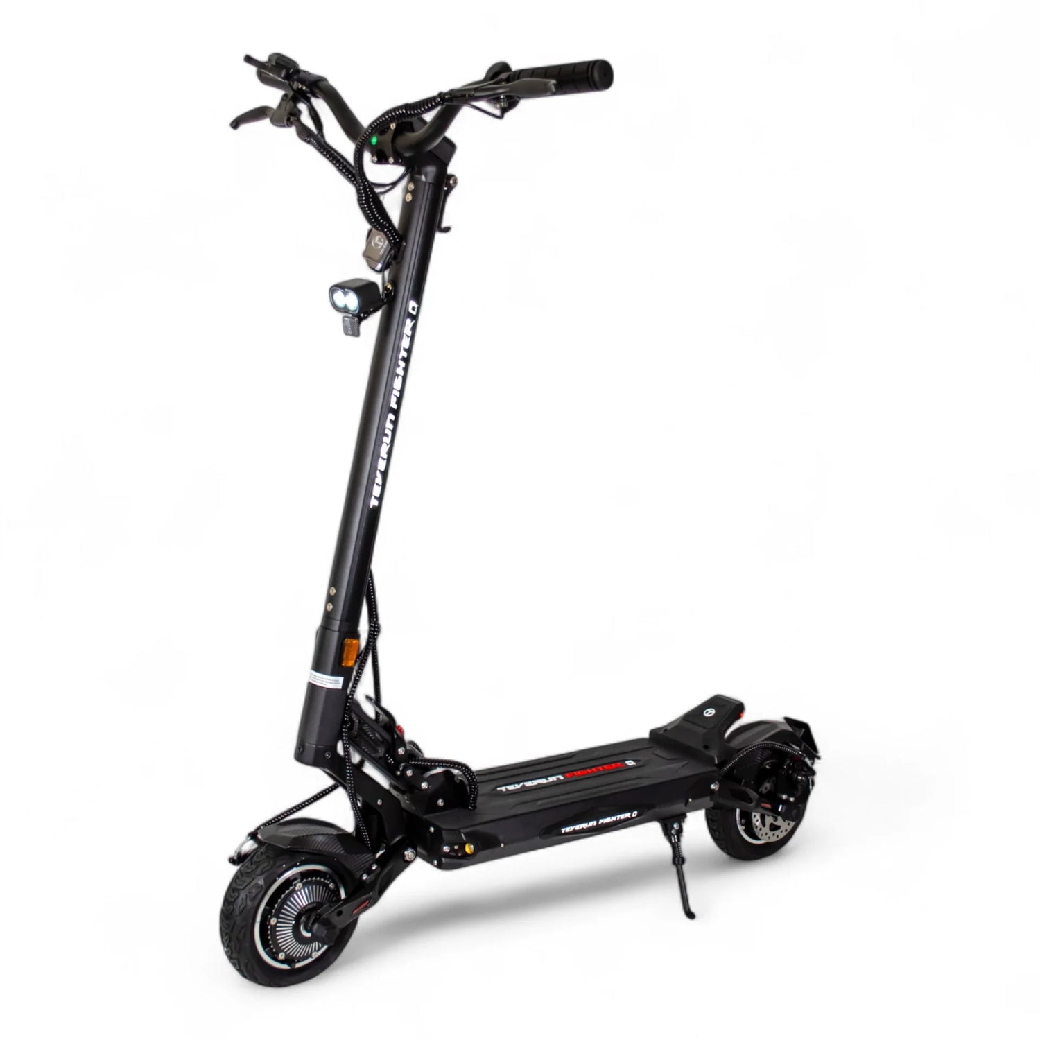 Trottinette électrique Teverun Fighter Mini Q 52V 13Ah avec design compact, moteur performant, pneus 10 pouces et suspension confortable pour la ville.