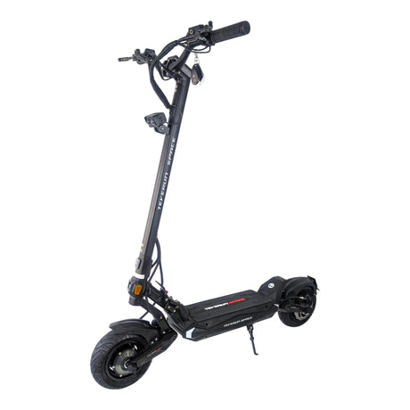 Trottinette électrique Teverun Space 52V 18Ah : moteur puissant, autonomie jusqu'à 60 km, suspensions confortables et excellente stabilité urbaine.