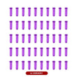 Arrêt de câble de frein (Pack de 50 unités) Violet