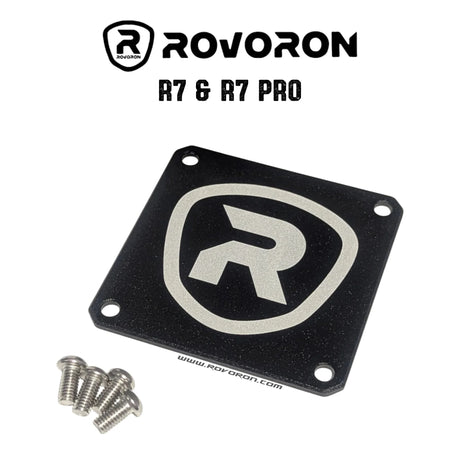 ROVORON R7 & R7 PRO | LOGO EMPLACEMENT SELLE, vue principale de face, pièce de rechange certifiée (Selles) compatible Volt pour trottinette électrique.